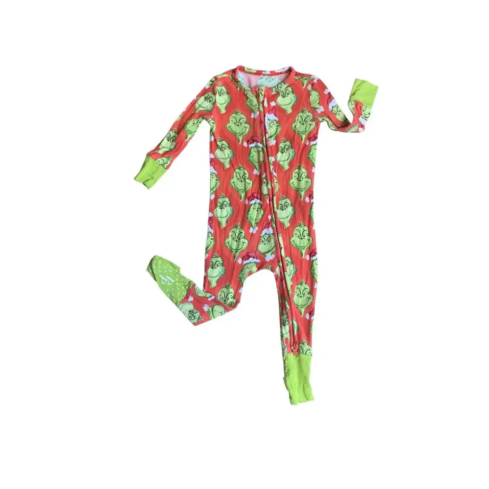 Posh Peanut Grinch Print Bamboo Zippy